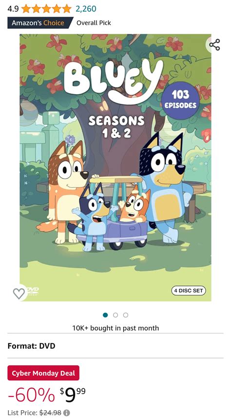 Bluey Complete Seasons 1 And 2 Are On Sale Right Now Rbluey