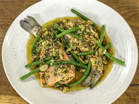Steamed Trout With Beurre Noisette Almonds And Green Beans James