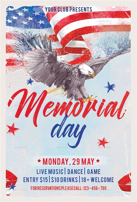 Memorial Day Flyer Template Free