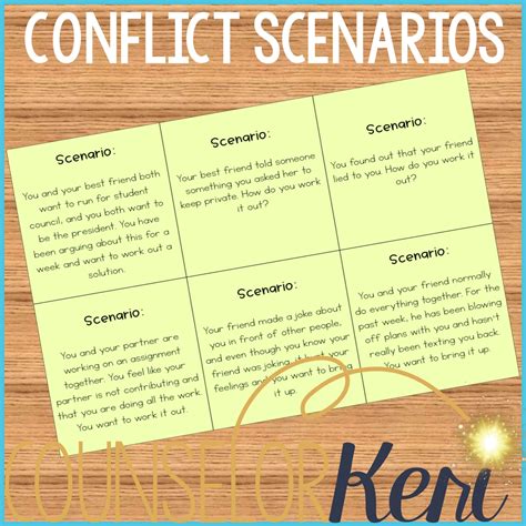 Conflict Resolution Activity Resolving Conflicts Classroom Guidance L