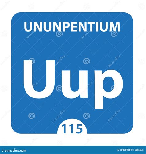 Ununpentium Chemical 115 Element Of Periodic Table Molecule And
