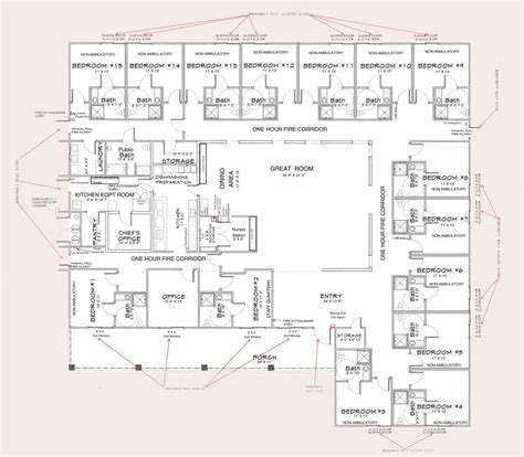 Small Nursing Home Floor Plans Home Plan