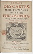 René Descartes' Meditationes de prima philosophia (1641)