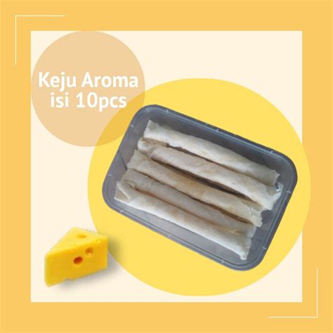 Jual Keju Aroma Frozen Cheeseroll Gurih Jajanan Cemilan Murah