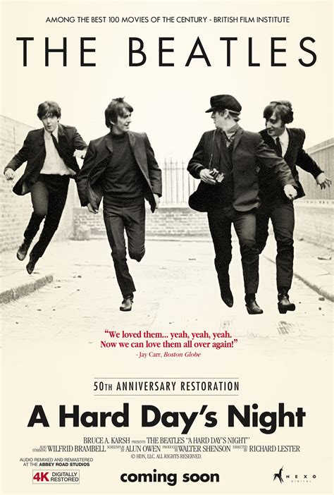 La Película De Los Beatles A Hard Days Night Regresa A Las Salas De