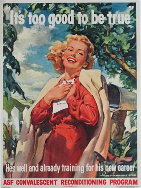 It Is Too Good To Be True Original Vintage Poster By Wittrup From 1944