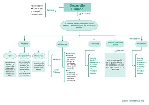 Esquema Desarrollo Humano descripción explicación predicción intervención Desarrollo