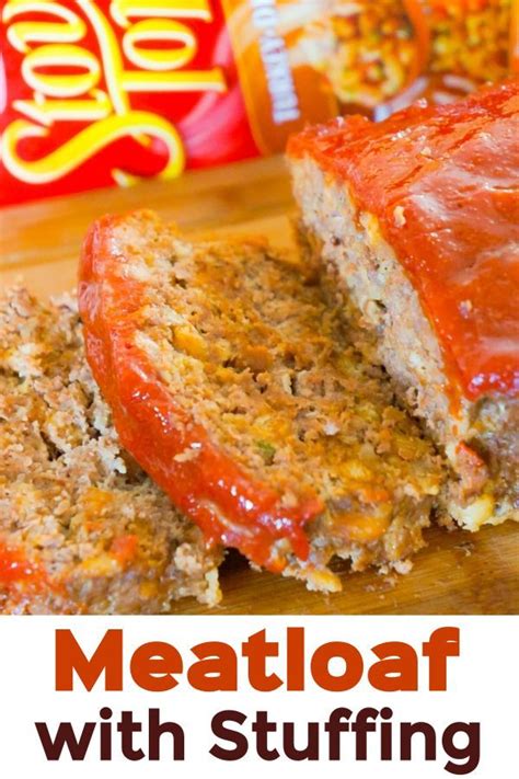 It's a variation on this classic recipe but adds in italian seasoning and cheeses and. Meatloaf with Stuffing is a tasty 2 pound ground beef meatloaf made with Stove Top stuffing mix ...
