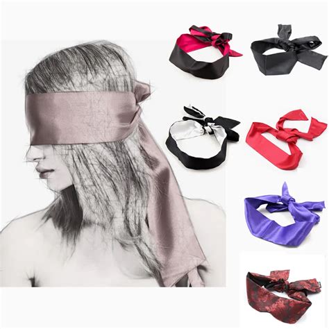 Role Play Sex Blindfold Toys Of Silk Satin Tie Eye Mask For Women Men