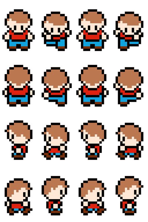 Retro Character Sprite Sheet By Isaiah658 Another Sprite Sheet That I