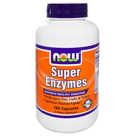 Now Foods Super Enzymes 180 Capsules Now Foods Healthy Digestion