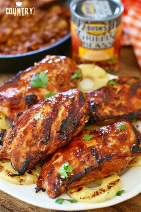 You too can grill a whole chicken and get it done. GRILLED HAWAIIAN BBQ CHICKEN | The Country Cook