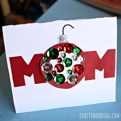 Find homemade christmas gifts that are inexpensive, creative, and perfect for mommy!. Homemade Christmas Card for Mom - Crafty Morning