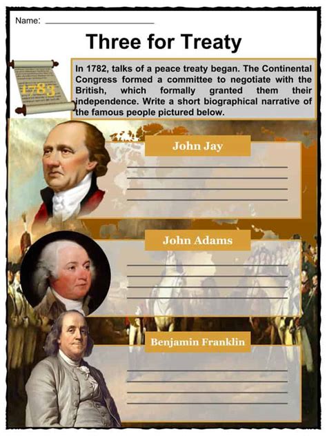 Treaty Of Paris 1783 Facts Worksheets Significance And Outcome For Kids