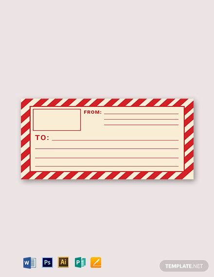 Mail Shipping Vintage Label Template Word Psd Apple Pages