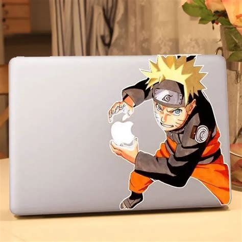 Anime Naruto Cool Uzumaki Naruto Vinyl Decal Laptop Stickers For Apple