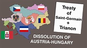 Dissolution of Austria-Hungary after WW1 - YouTube
