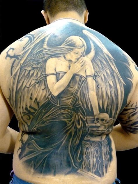 60 Best Angel Tattoos On Back