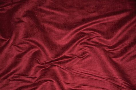 Dark Red Suede Fabric Fabric By The Yard 60 Wide