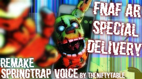 Fnaf Arsfm Springtrap Voice By Theniftytable Remake Youtube