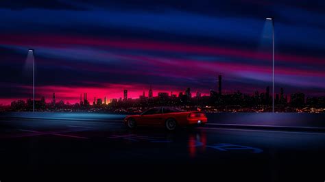 Retrowave Nsx 4k Wallpaper Waves Wallpaper Retro Waves Nsx