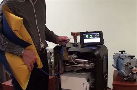 In most helium leak testing applications, a mass spectrometer is used to detect helium. Helium Leak Detection: Education, Equipment, Application