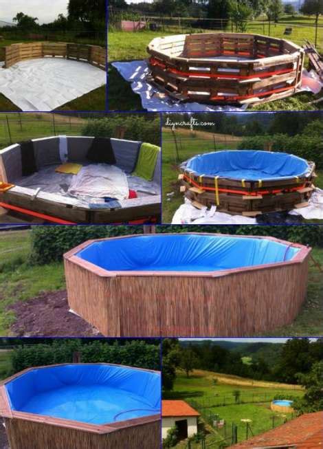 The unit is easy to assemble and can h. How To Make A Pallet Swimming Pool