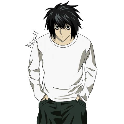 L Lawliet Cellshade Death Note By Kaiyohikari On Deviantart