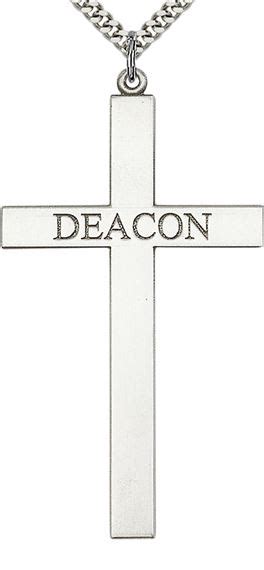 Sterling Silver Deacon Cross Pendant With Chain Ewtn Religious Catalogue