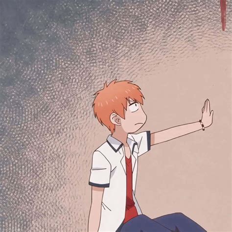 Download Orange Haired Boy Matching Anime Profile Picture