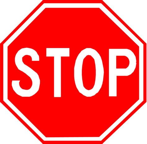 Download High Quality Stop Sign Clip Art Editable Transparent Png