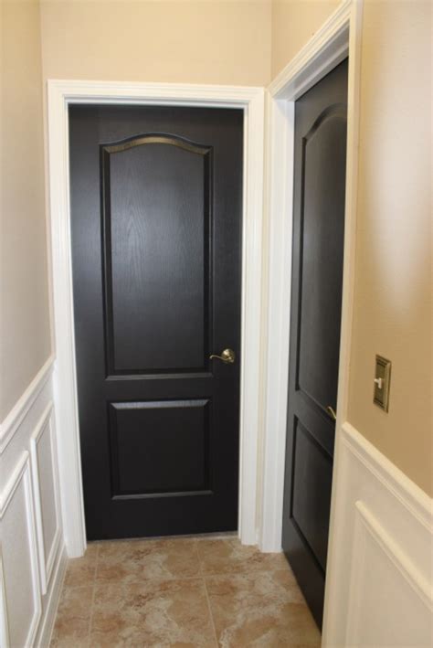 Not sure what your front door color meaning is broadcasting to the world? White Interior with Dark Doors - Remington Avenue