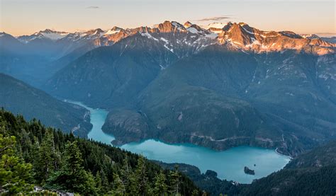 Expose Nature Diablo Lake From Sourdough Mountain North Cascades