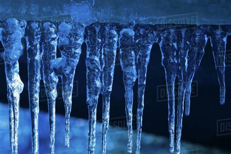 Close Up Of Icicles Stock Photo Dissolve