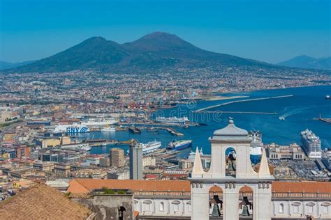 naples italy may 19 2022 panorama view of the bay of naples editorial photo image of