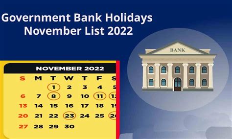 Government Bank Holidays November List 2022 नवंबर में बैंक की सरकारी