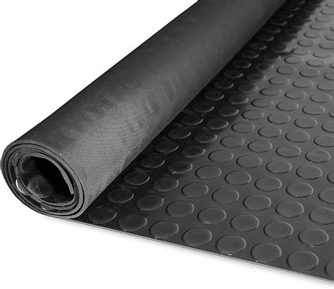 Textured Floor Mat Rubber 120 Cm Wide 3 Mm Thick Black Rubber 50 X