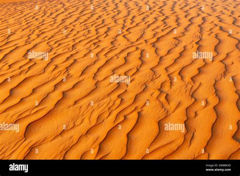 Natural Patterns And Ripples In The Sand Wahiba Desert Sharqiya Sands