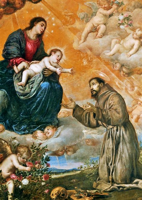 Vission Of Virgin Mary Of St Francis 1664