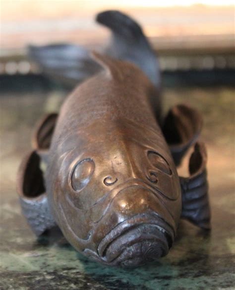 Koi Fish Bronze Sculpture