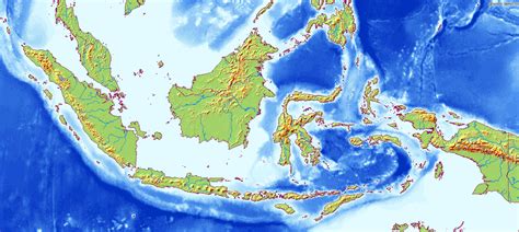 Relief Map Of Indonesia 88 World Maps