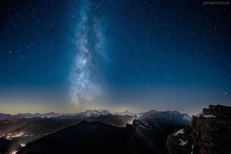 Milchstraße Dolomiten Südtirol Sterne Landschaftsfotograf David Köster