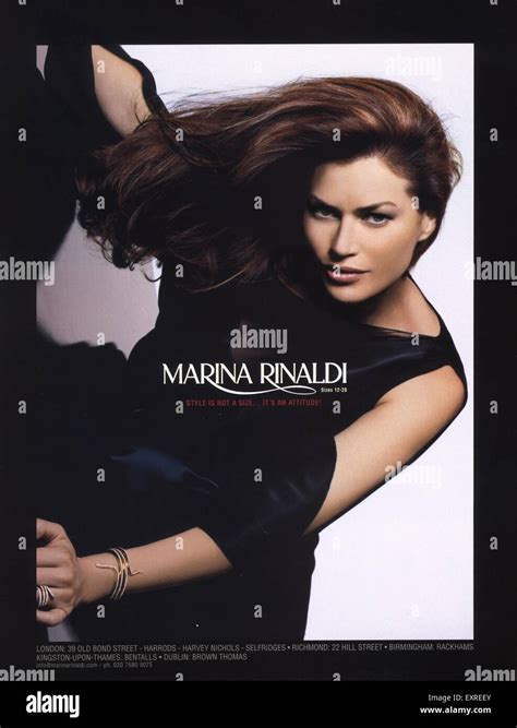 2000s Uk Marina Rinaldi Magazine Advert Stock Photo Alamy