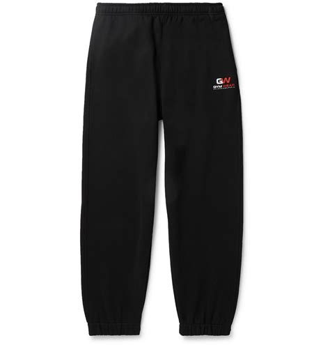 Balenciaga Wide Leg Logo Print Loopback Cotton Jersey Sweatpants In