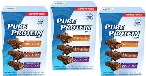 Amazon Pure Protein Bars 18 Count Variety Pack Only 1142 Just 63