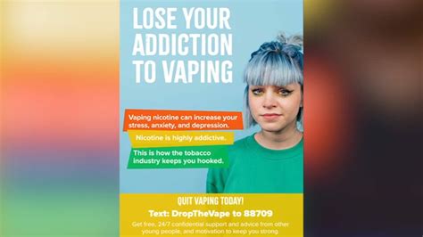 Anti Vaping New York State Dropthevape Campaign Aims To Help Young Adults To Quit Vaping