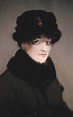 Mery Laurent (1849-1900) Wearing a Fur-C - Edouard Manet en ...