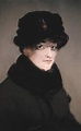 Mery Laurent (1849-1900) Wearing a Fur-C - Edouard Manet as art print ...