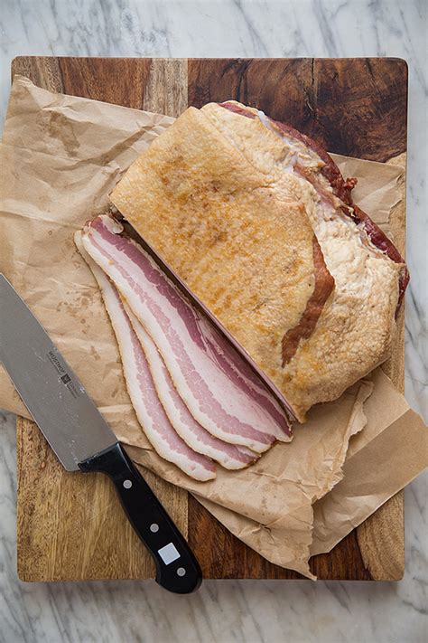 All you need is this recipe, some pork belly and a little time to create thick, smokey, delicious, bacon at home. Homemade Bacon | Slim Palate