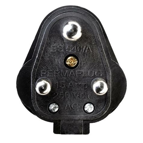 Masterplug Hdpt15b 15a Heavy Duty Round 3 Pin Rubber Plug Lighting